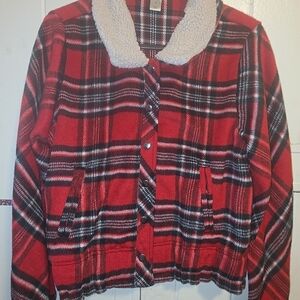 Christopher & Banks Kids Plaid Puffer Jacket